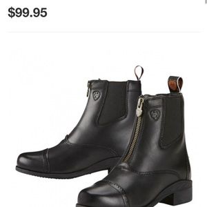 English Leather Riding Boots for Kids - Ariat Devon III Horseback